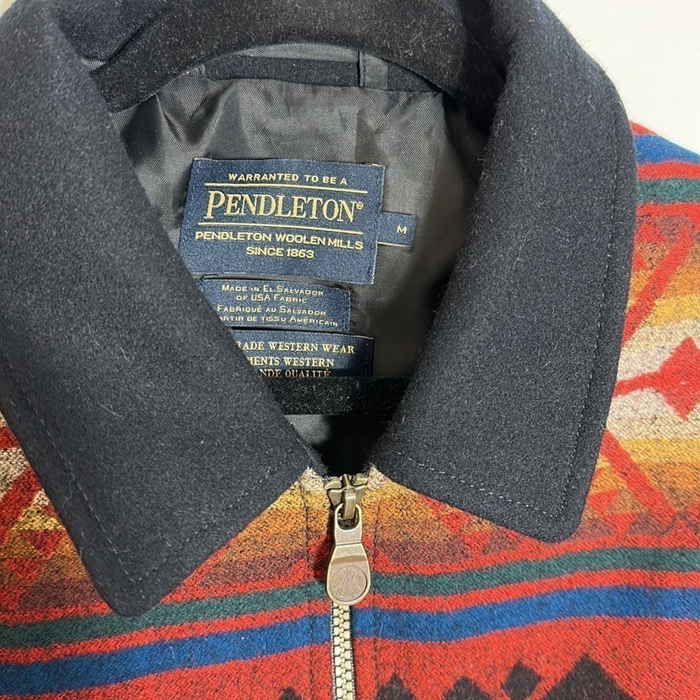 Pendleton M Western Coat Mens Coyote Canyon Big Horn Black DK579 - Picture 5 of 14